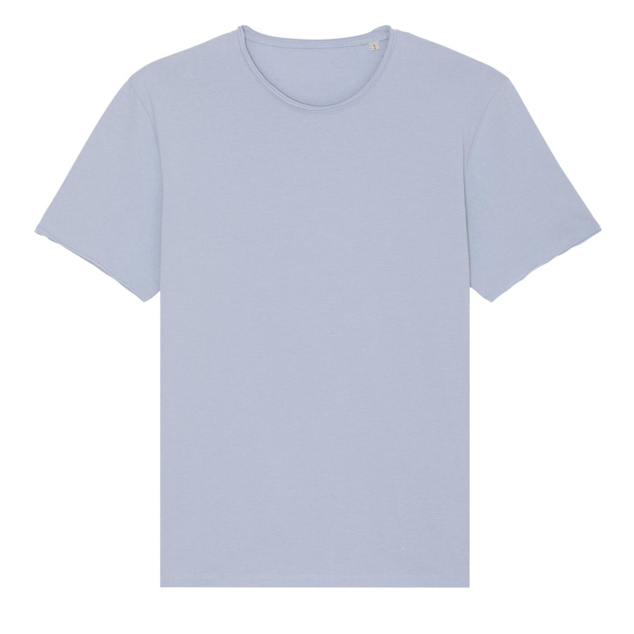 "Out of the box"- Raw edge t-shirt 100% organic ring-spun combed cotton