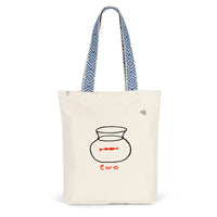 Two- recycled cotton totebag