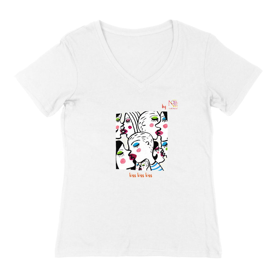 NotDifferent-organic ladies' v-neck t-shirt