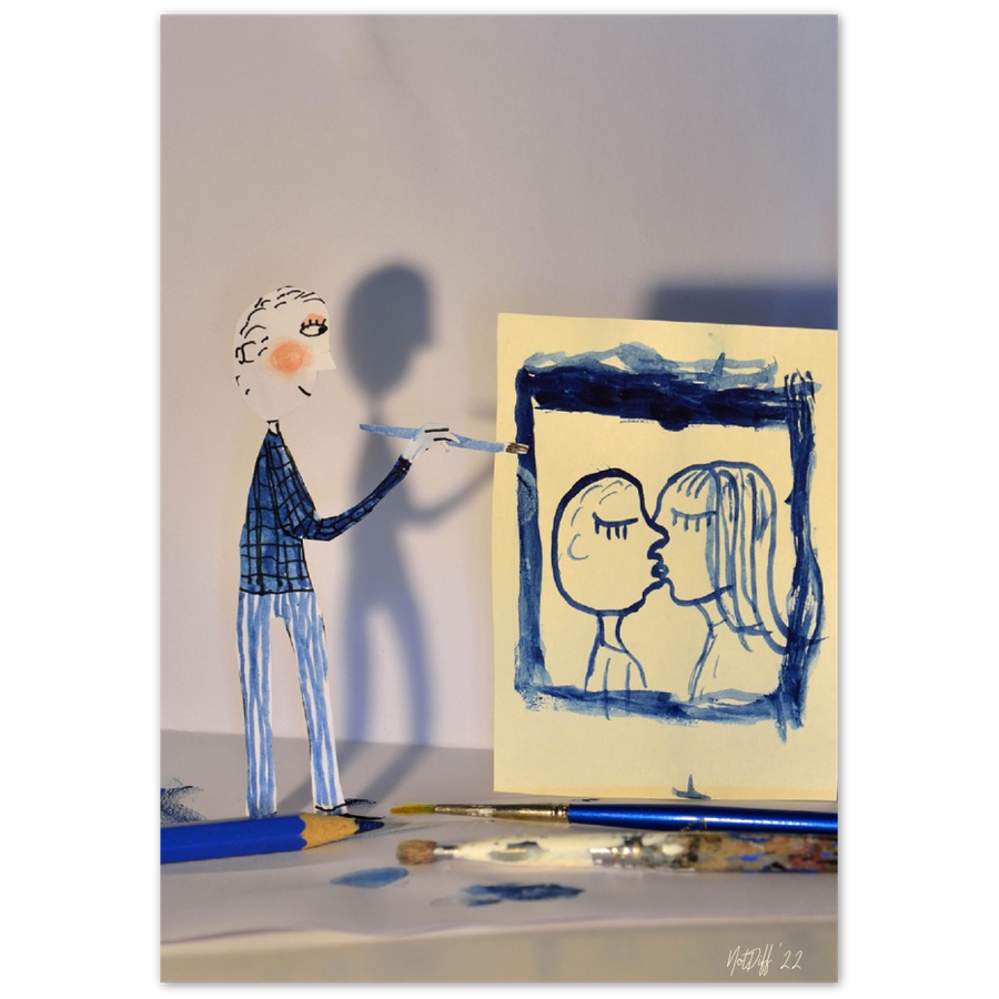 "The Painter" in Aluminum
