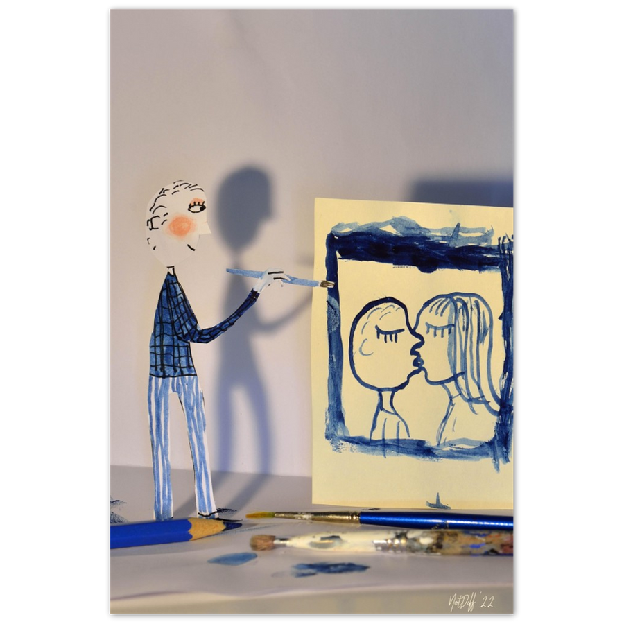 "The Painter" in Aluminum