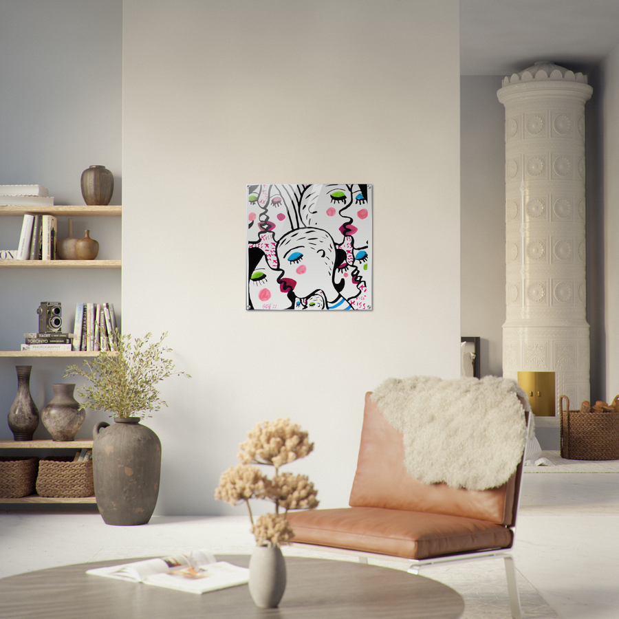 "kiss kiss kiss"- Acrylic Print