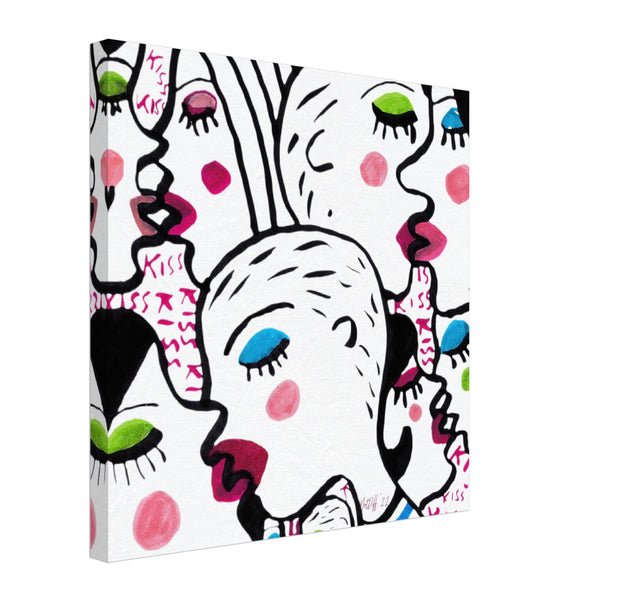 kiss kiss kiss in Canvas
